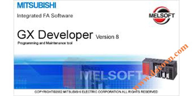 Phần mềm lập trình PLC Mitsubishi GX Deverloper Ver8
